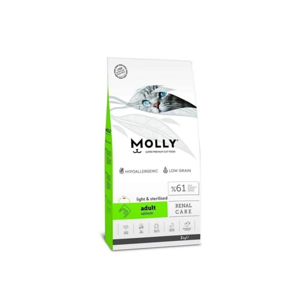 Molly Somonlu Kısırlaştırılmış Kedi Maması 2 Kg