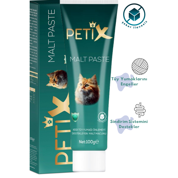 Petix Anti-Hairball Kedi Tüy Yumağı Önleyici Malt Macun 100 Gr 2'li